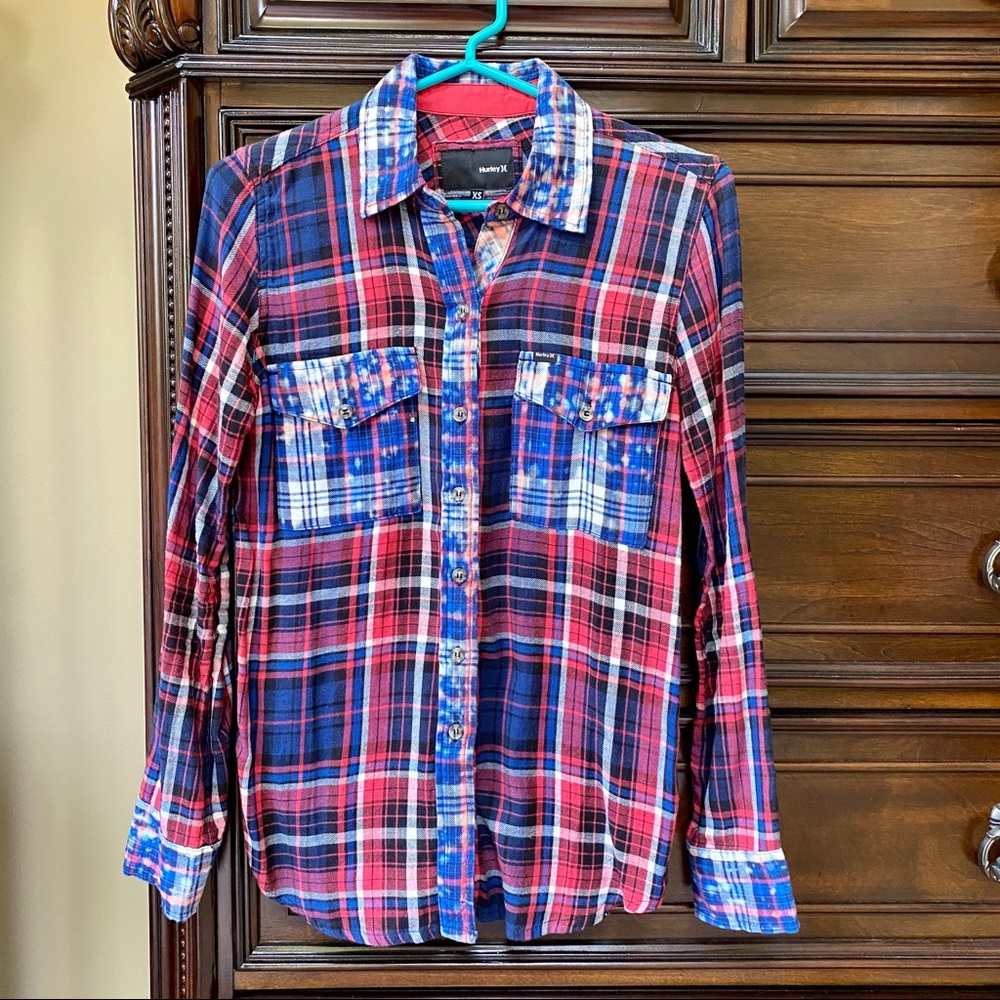 Hurley Bleach Splatter Flannel | XS